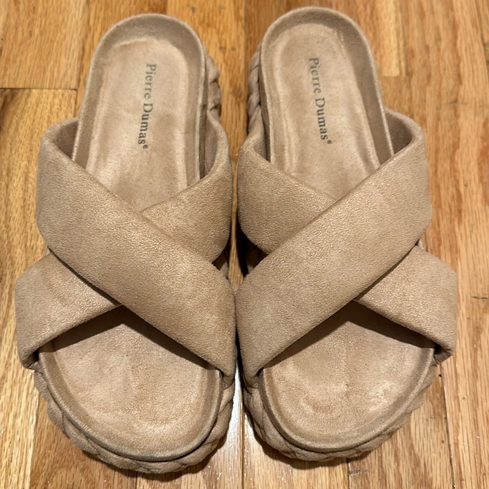 Pierre Dumas Braided Sandals-Nude
